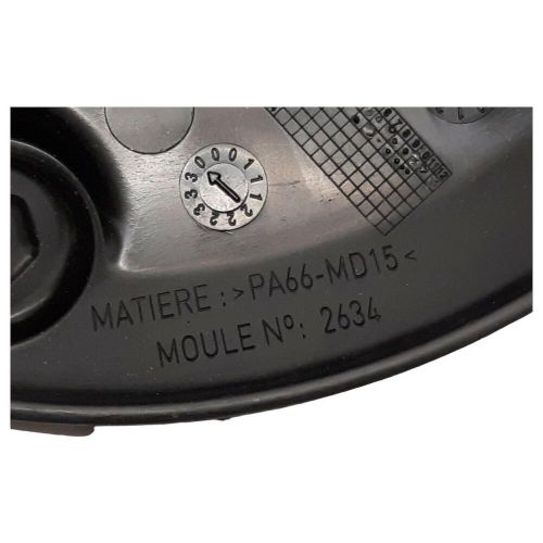 Genuine vauxhall vivaro 5 stud steel wheel centre cap -black 9833710377