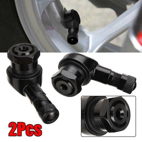 2x motorcycle cnc 90 degree angle wheel tire ncy leak proof twpo valve set kits