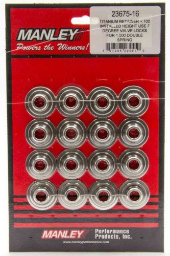 Manley performance 23619 16 16pc 10 deg titanium retainers for  615in  900in