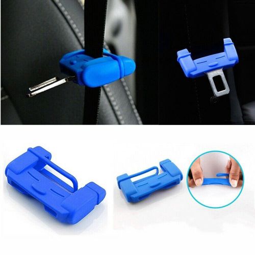 2pcs silicone car seat belt buckle clip anti-scratch protector cover accessories