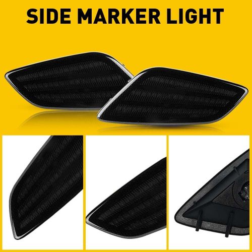 Fit 1997-2006 jeep wrangler tj smoke bumper fender signal side marker lights new