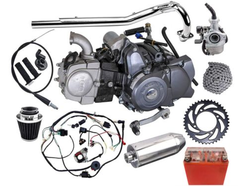 Semi auto lifan 4 stroke 125cc engine motor kit for honda ct90 crf50 xr70 trail