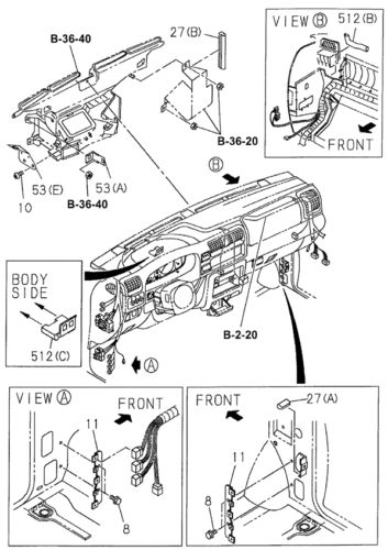 Genuine honda bracket l connector 8-97127-273-2