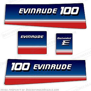 Fits evinrude 1980 100hp decal kit