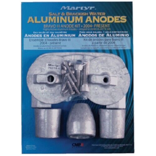 Martyr aluminum anode kit for mercruiser bravo iii for salt &amp; brackish water