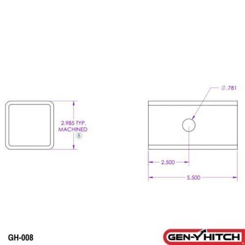 Gen-y gh-008 standard reducer sleeve 3&#034; to 2.5&#034;