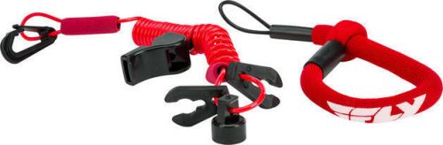 Wps ultra cord floating tether cord / lanyard with whistle red