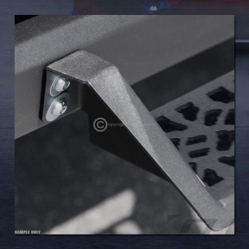 For 2007-2021 tundra crewmax cab modular drop step nerf bars board - matte black