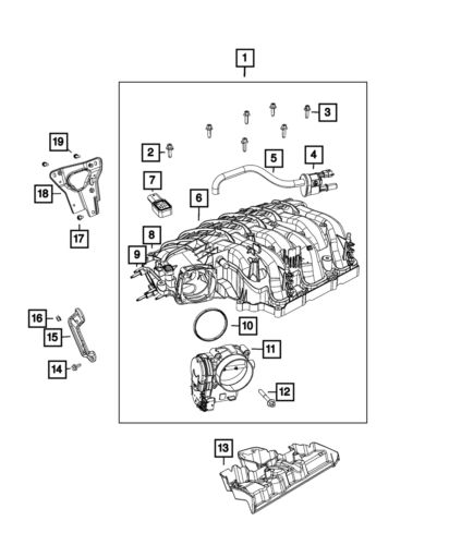 Genuine mopar torx flange head bolt mounting 6512338aa