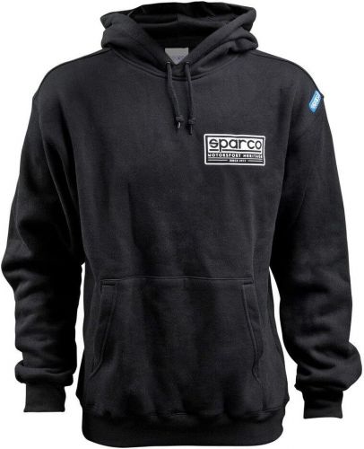 Sparco sweatshirt hooded heritage black large (l) - sp03200nr3l