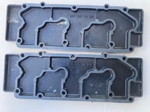 Good used genuine porsche 911 914-6 lower magnesium valve covers+gaskets