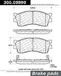 Centric parts 300.08890 front premium semi metallic pads