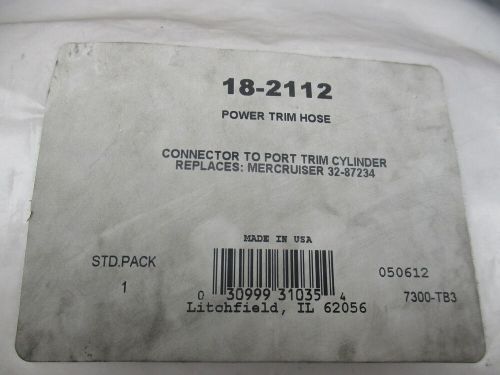 18-2112 port power trim hose for mercruiser sterndrives 1978-1982 32-87234