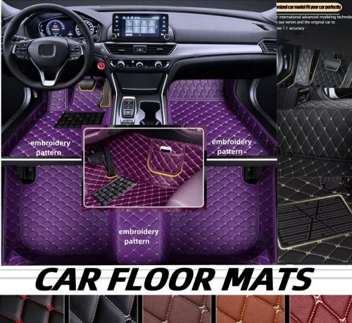 For ferrari car floor mats all weather waterproof liner pu leather carpet luxury