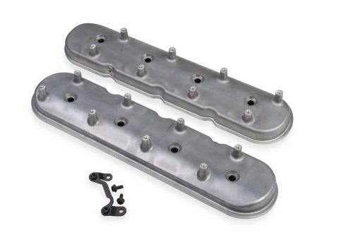 Holley standard height ls valve covers for dry sump applications natural finish