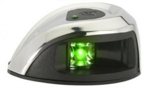 Attwood nv1011ss-1 green led oval sidelight stainless steel 1nm starboard side