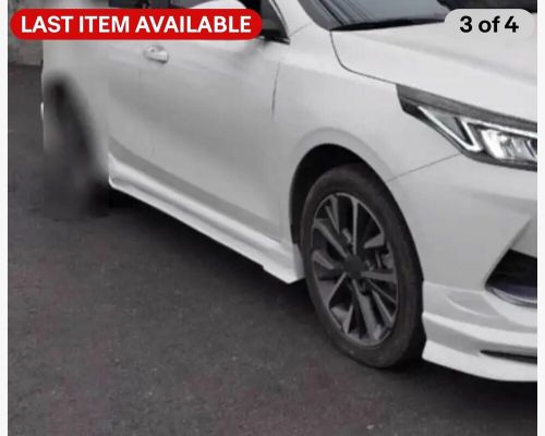 For kia forte k3 19-2024 pearly white exterior door panel trim side skirts 2pc