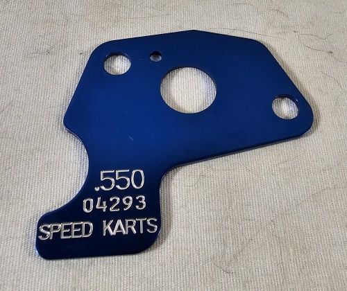 Clone restrictor plate blue .550 carburetor speed karts kart racing akra max new