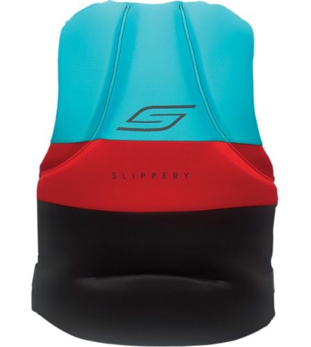 Slippery surge neo mens life vest black/aqua xl