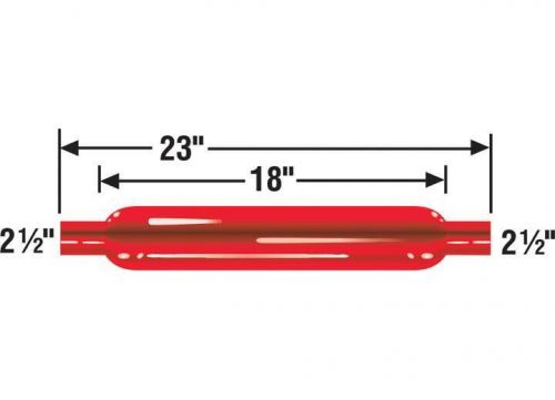 Ap exhaust 87529cb - glasspack  cherry bomb straight 3.50in case 2.50in core