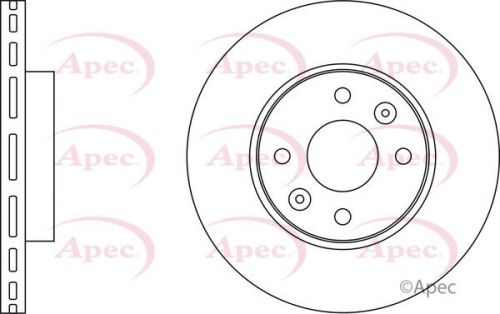 2x brake discs pair vented front 258mm dsk2900 apec set 4154200101 a4154200101