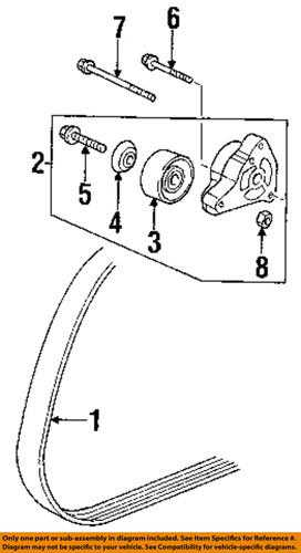 Honda oem 31170-raa-a02 belt tensioner/automatic belt tensioner