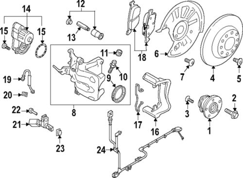 Genuine volkswagen rotor front 3q0-615-601-a