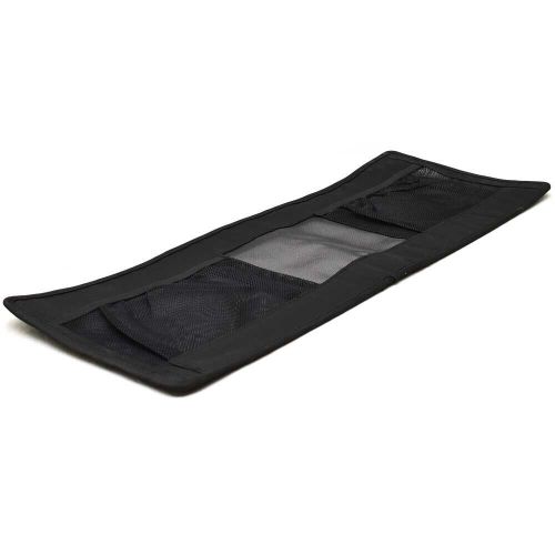 Excel boat seat storage pouch | 30 x 12 inch black mesh fabric