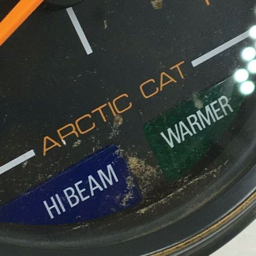 Arctic cat snowmobile tachometer for efi motors only hi beam &amp; warmer lights