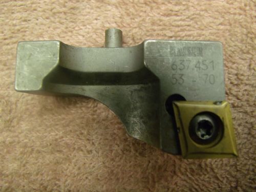 Kaiser carbide insert tool bit holder 637.451  53-70 qty 1 swiss machine