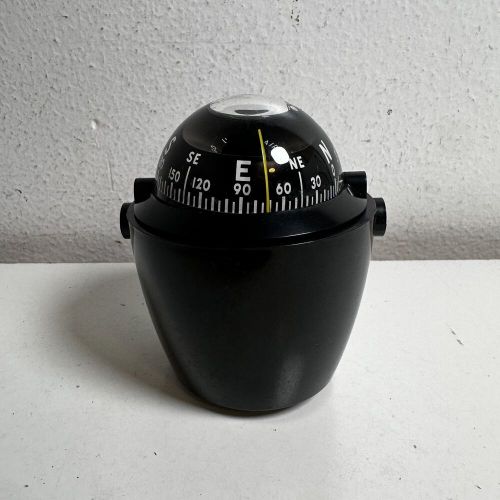 Vtg airguide chicago black dash mount navigation marine boat spherical compass