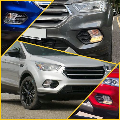 For 2017-2019 ford escape kuga car front bumper fog light cover left &amp; right