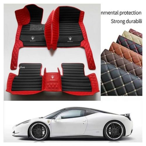 For masarati all models car floor mat waterproof leather carpets mat all-weather