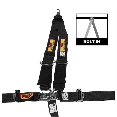 Rci 9511d - v-type 5-point sfi 16.1 racing harness set, black