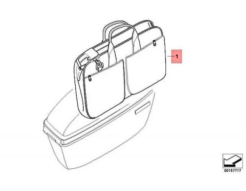 Genuine bmw k26 k52 k71 k80 k81 0b18 0b28 interior bag f case 71607704109