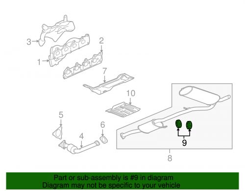 Genuine gm exhaust system hanger 10235283