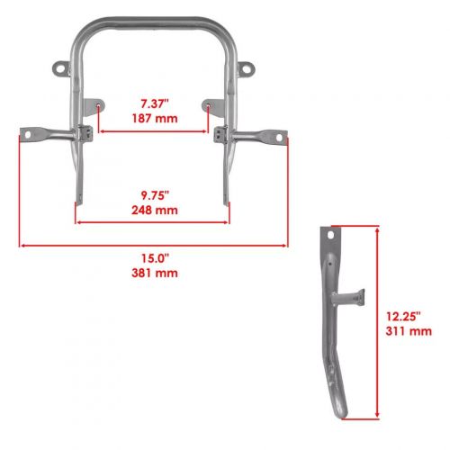 Rear grab bar bumper fits yamaha banshee 350 yfz350 1987 1988 1989 1990 - 2006