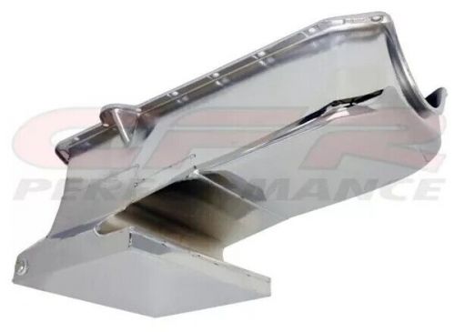 Chrome oil pan for 62-67 chevy ii nova small block 283 400 v8 80-85 drag racing