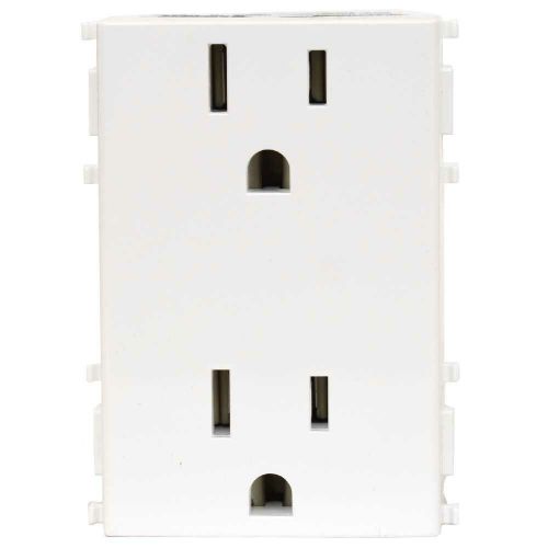 Vimar plana boat duplex outlet 14246 | marquis 2p+e 15a 127v white