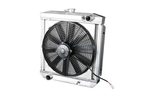 Dewitts 32-4138002m direct fit radiator - aluminum - 2-row - manual - single fan