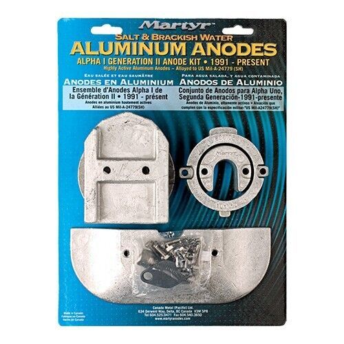 Martyr amzlphagen1kita alumium anode kit for mercruiser alpha i generation i