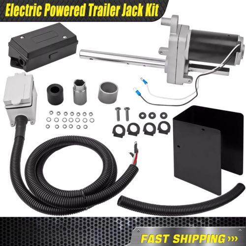 Electric powered trailer jack kit fit bulldog landing gear 1824200100 12000 lbs