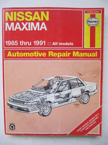 Nissan maxima  1985- thru 1991 all models repair manual