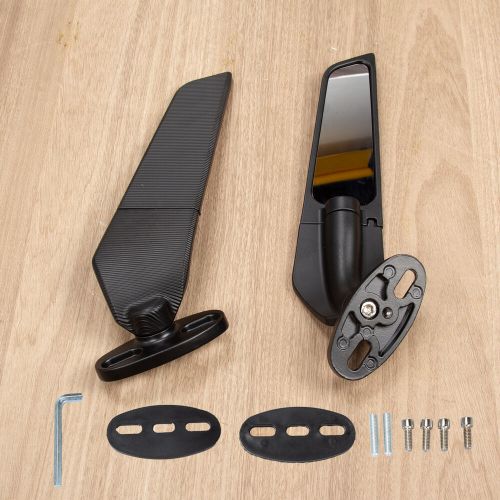 2pcs for honda yamaha cbr1000rr adjustable rotating rearview mirror wind wing us