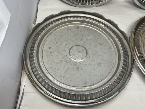 1980-1989 oem chrysler cordoba lebaron newport hubcap 15&#034; hubcap wheel cover set