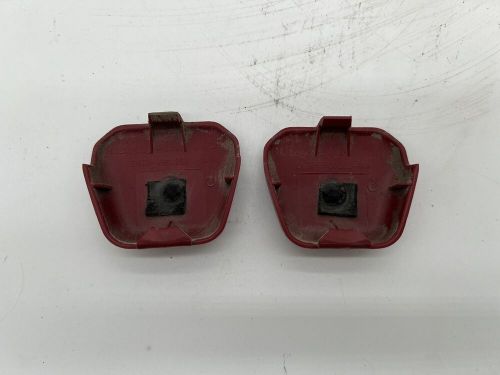 1987-1997 obs ford f150 f250 f350 shoulder seatbelt bolt covers pair red oem