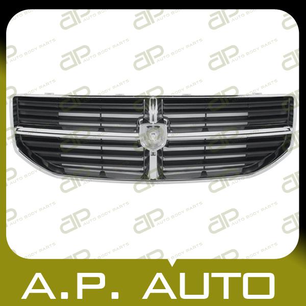 New grille grill assembly replacement 07-09 dodge caliber chrome black finish