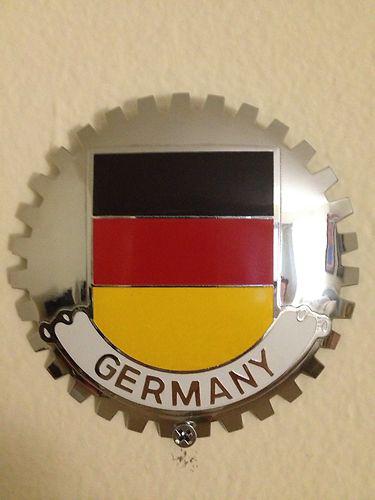 Emblem - germany flag car grille chrome ml bmw benz