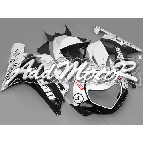 Injection molded fit gsx-r750 00-03 gsx-r600 01-03 k2 white black fairing 61z46