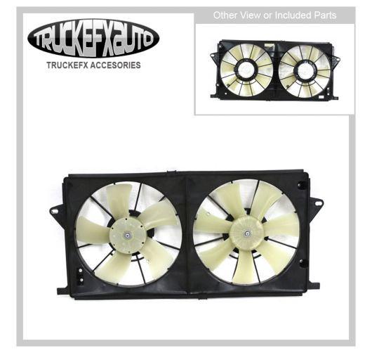 New a/c ac condenser dual fan assembly w/ motor lucerne gm3115189 21999691